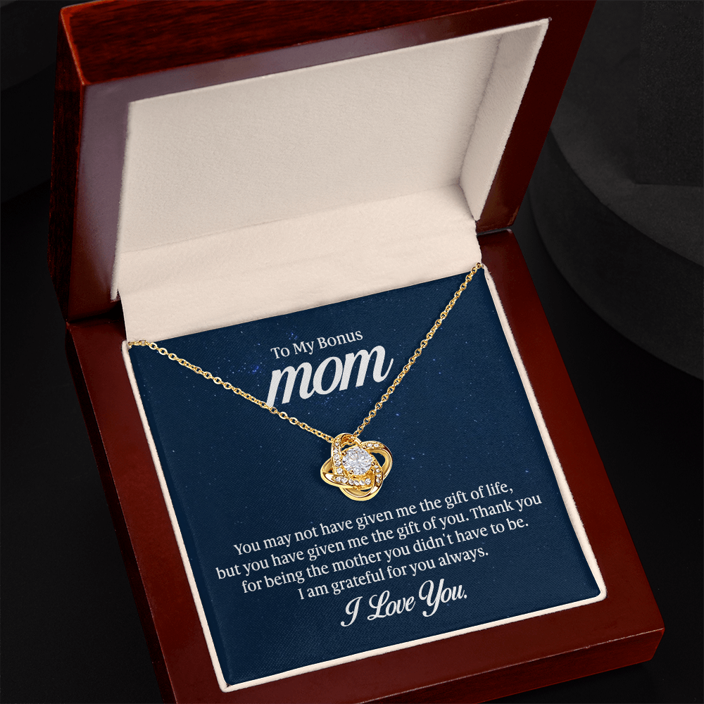 Love Knot Necklace - To My Bonus Mom