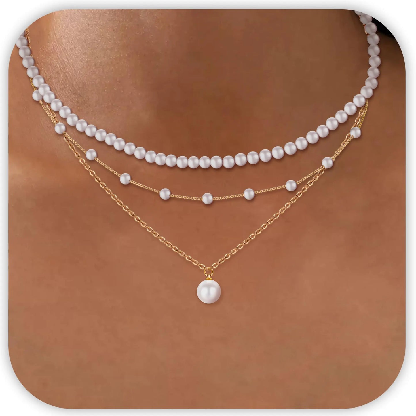 Layered Pearl Necklace