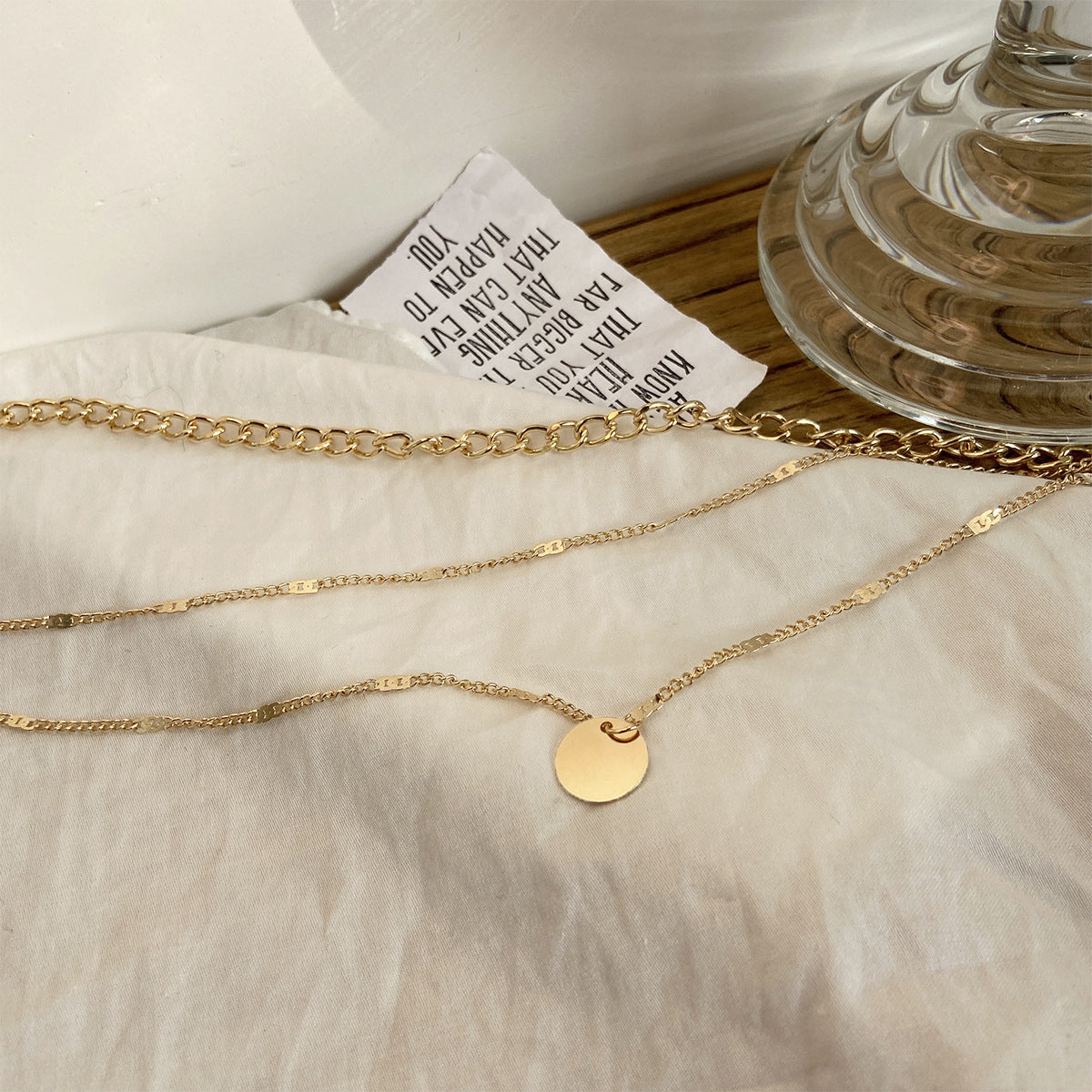 Three-Tier Chain & Pendant Necklace Set
