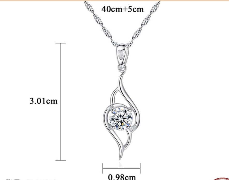 S925 Silver Pendant Necklace