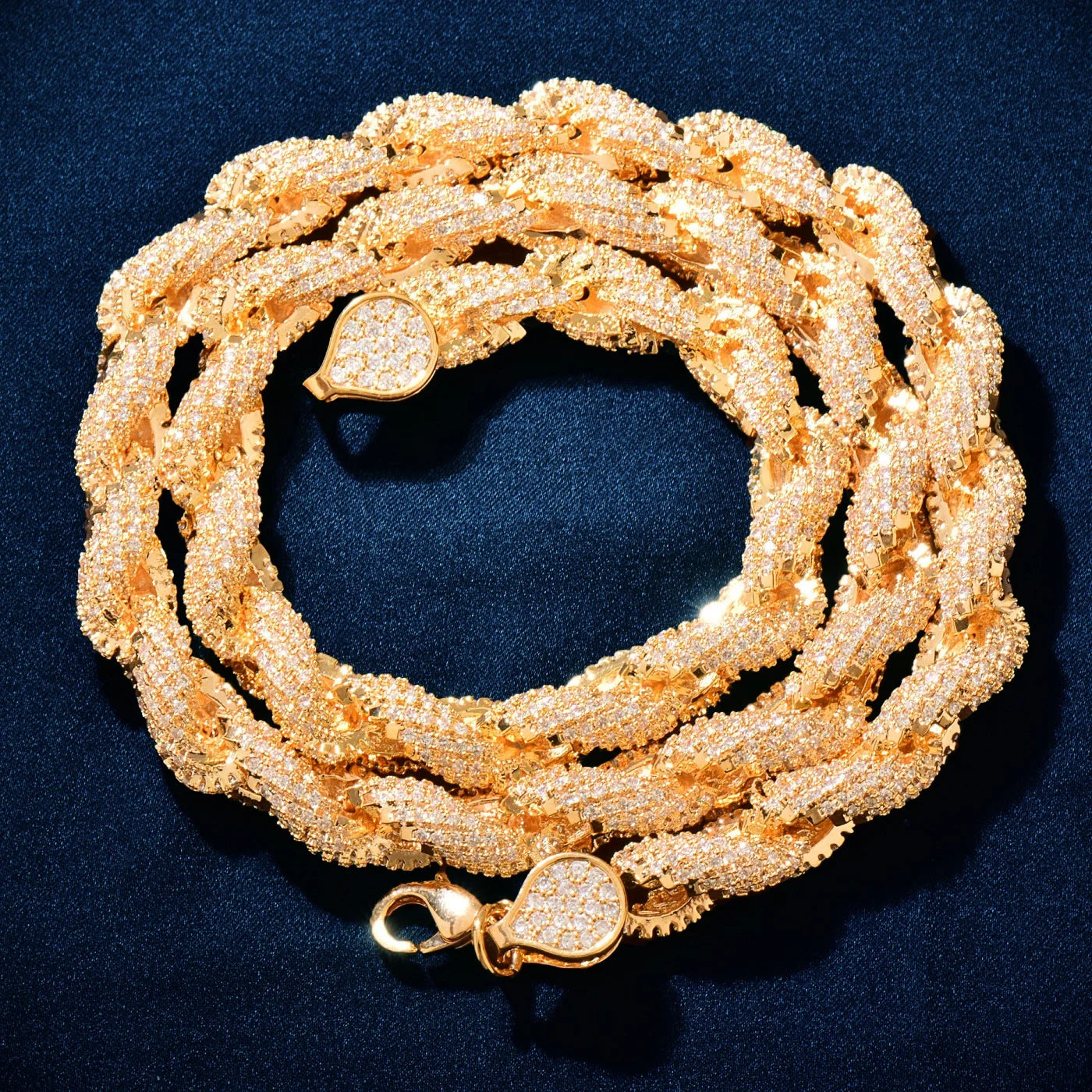 Iced Rope Chain Necklace