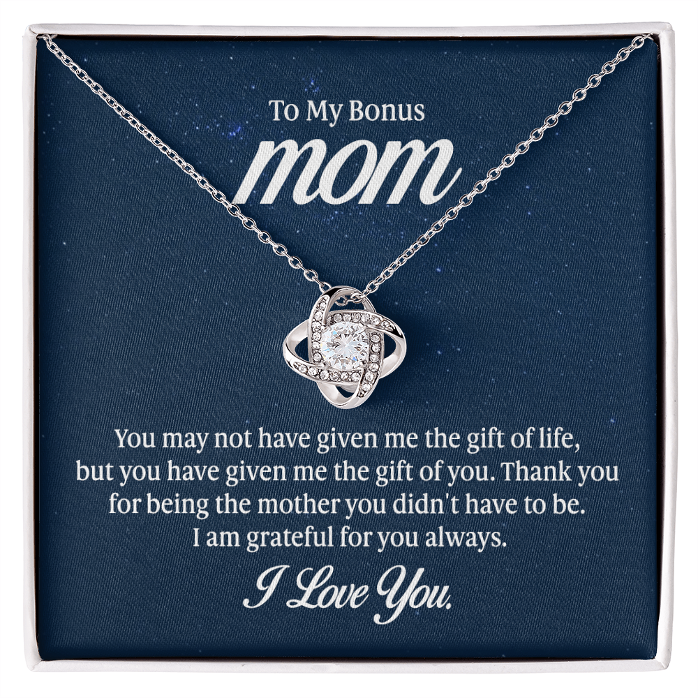 Love Knot Necklace - To My Bonus Mom