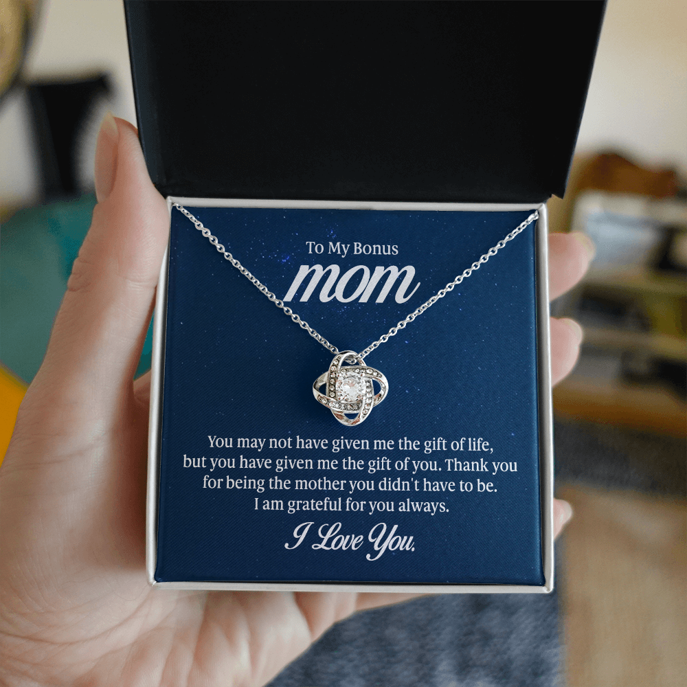 Love Knot Necklace - To My Bonus Mom